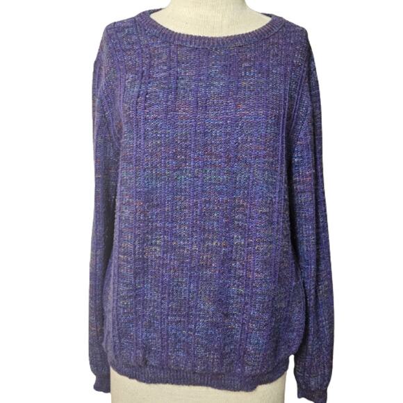 Vintage 70s Blue Sweater Size Small Made in the USA - Picture 1 of 5